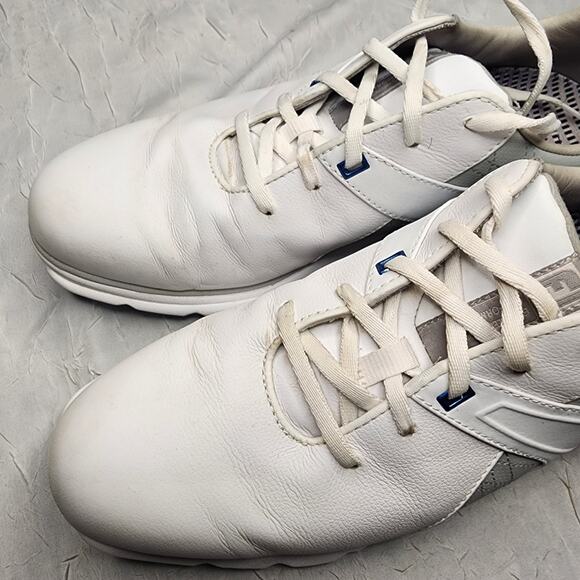FootJoy Men’s Pro SL Golf Shoes Size 9.5M White Leather Lace Up Golfing main image 7
